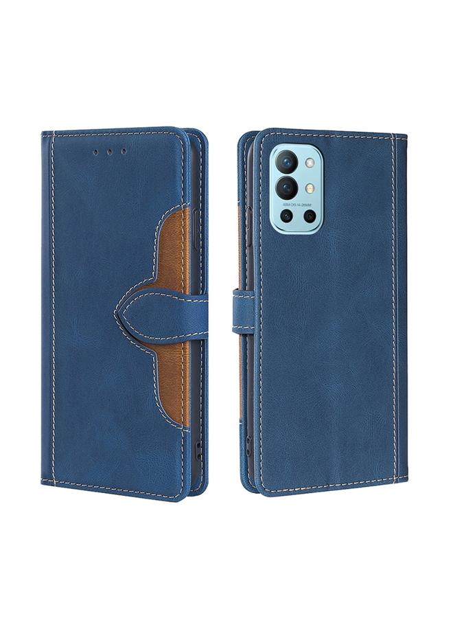 S-TOP Case For OnePlus 9R Skin Feel Straw Hat Magnetic Buckle Leather Phone Case - Image 1