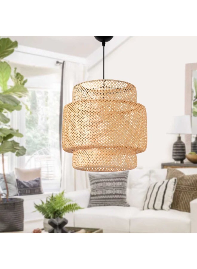 Exclusive Lisbon Rattan Pendant Lamp - Natural - Image 4