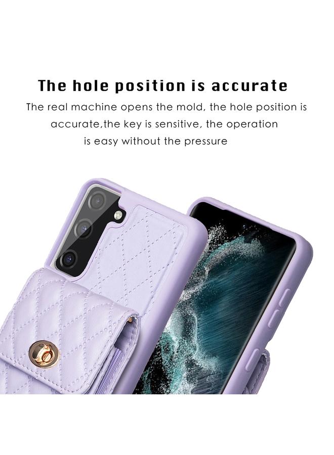 اس-توب جراب لهاتف Samsung Galaxy S21 FE 5G، جراب هاتف جلدي عمودي على شكل معينات - Image 3