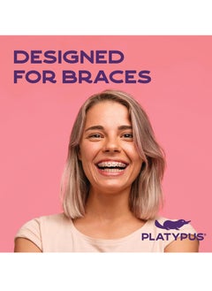 Platypus Platypus Orthodontic Flossers for Braces | Ortho Picks for Adults & Kids | Fits Under Arch Wire | Non-Damaging | Encourage Flossing Habits | Floss Teeth in Less Than Two Minutes | 40 Count (Pack of 1)  - Image 4