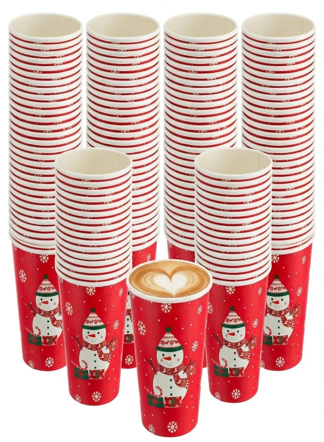 Funnymoom 150 Sets Christmas Snowman Soup Kits for Classroom Coworker Gift 12 Oz Winter Snowman Paper Cups for Hot Cocoa Chocolate Marshmallow Soup Tags Clear Xmas Bags (Vibrant) - Image 1