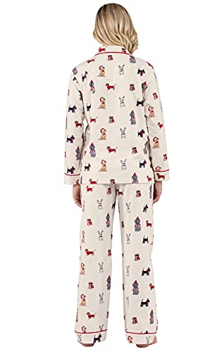 PajamaGram Petite Pajamas for Women Pajamas Petite Cream MDP - Image 3