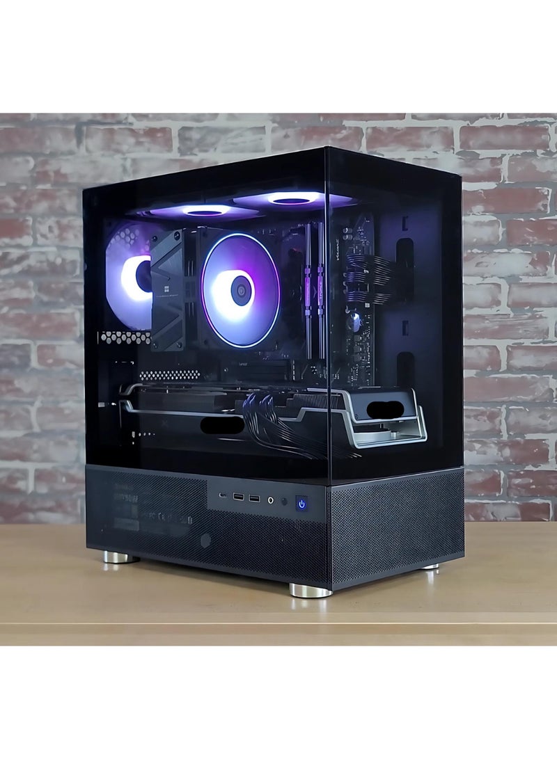 جهاز كمبيوتر للألعاب بميزانية اقتصادية: معالج Core i7-6700 | بطاقة رسوميات RTX 2060 Super (سعة 8 جيجابايت) | ذاكرة RAM سعة 32 جيجابايت | قرص تخزين SSD سعة 2 تيرابايت | نظام تشغيل Windows 10/11 | تقنية WiFi 6 | خيار مثالي كجهاز ألعاب أو محطة عمل (Workstation)