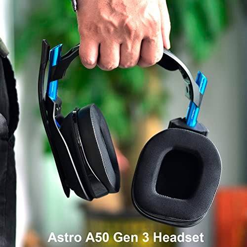 defean A50 Gen 3 Mod Kit - defean Replacement Earpads and Headband Compatible with Astro A50 Gen 3 Headset,Ear Cushions, Upgrade High-Density Noise Cancelling Foam, Added Thickness (Black Silky Cool Fabric) - Image 5