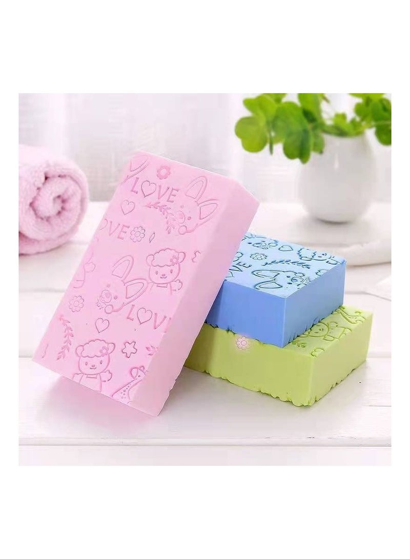 BP Ultra Soft Bath Body Shower Sponge with Hook, Super Soft Exfoliating Bath Sponge, Magic Fun Ultra Soft Body Scrubber Bath Toy, Spa Scrub Exfoliator Dead Skin Remove Reusable (4Pcs)  - Image 2