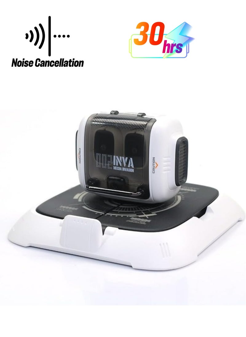 INVA - INVA-Q Wireless Earbuds Bluetooth 5.3 Gaming Headphones ENC Noise Reduction - Gray - Image 1