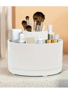 QUALITY Rotating Makeup Organizer - Multifunctional Cosmetic Storage Box for Skincare, Brushes & Beauty Essentials, Freestanding Design, No Power Needed  - Image 1
