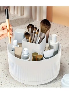 QUALITY Rotating Makeup Organizer - Multifunctional Cosmetic Storage Box for Skincare, Brushes & Beauty Essentials, Freestanding Design, No Power Needed  - Image 2