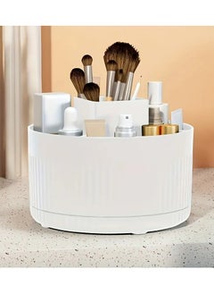 QUALITY Rotating Makeup Organizer - Multifunctional Cosmetic Storage Box for Skincare, Brushes & Beauty Essentials, Freestanding Design, No Power Needed  - Image 4