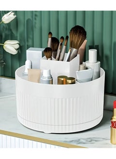 QUALITY Rotating Makeup Organizer - Multifunctional Cosmetic Storage Box for Skincare, Brushes & Beauty Essentials, Freestanding Design, No Power Needed  - Image 3
