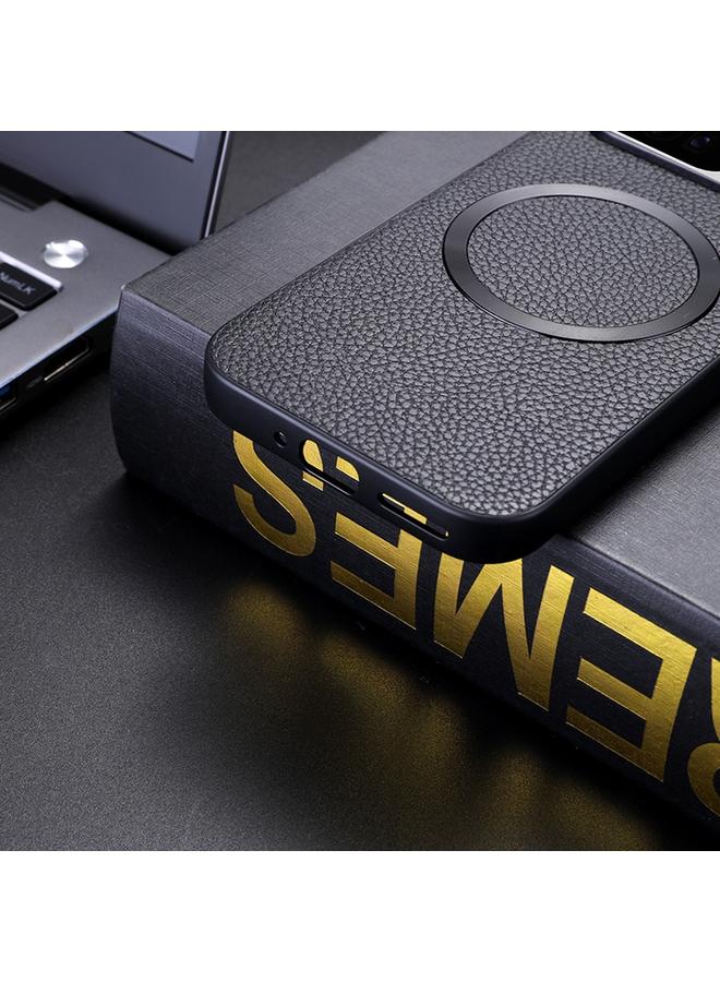 S-TOP Case For Google Pixel 9 Pro CD Magsafe Magnetic Litchi Texture Phone Case - Image 5