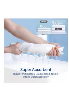 Excefore Premium Disposable Bath Towels, Disposable Bath Towels Portable Soft Towel Set for Hotel, Bathroom, Spa, Trip, Camping Highly Absorbent 55x27.5 Inch 4 Individually Packaged  - Image 4