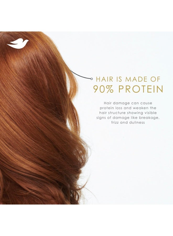 دوف شامبو وبلسم دوف المقوي للشعر التالف، شامبو وبلسم عميق لإصلاح الشعر الجاف، من فرومولا مع الكيراتين النشط، 12 أونصة، عبوة واحدة (عبوة من قطعتين) - Image 3