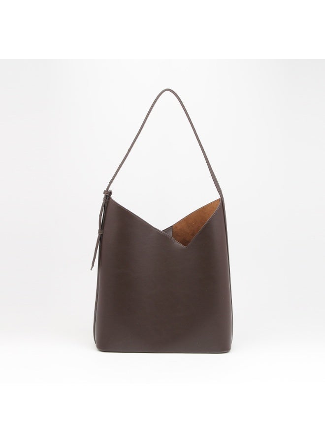 زارا حقيبة يد كبيرة القوام بلون بني من زارا للشعور بالفخامة في التنقل - Image 2