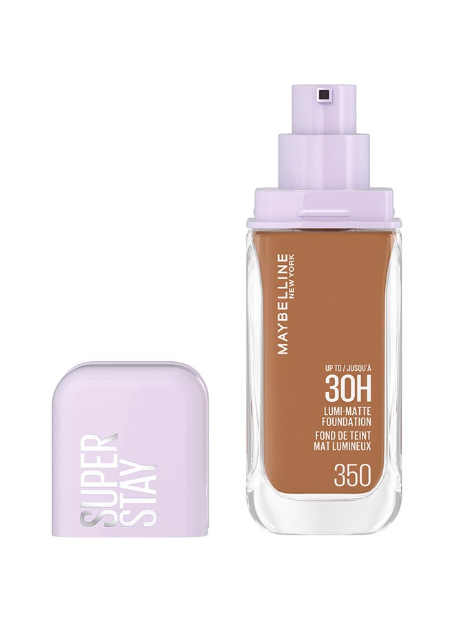 MAYBELLINE NEW YORK Super Stay Lumi-Matte Foundation, 30Hr Longwear Formula  350  - Image 2