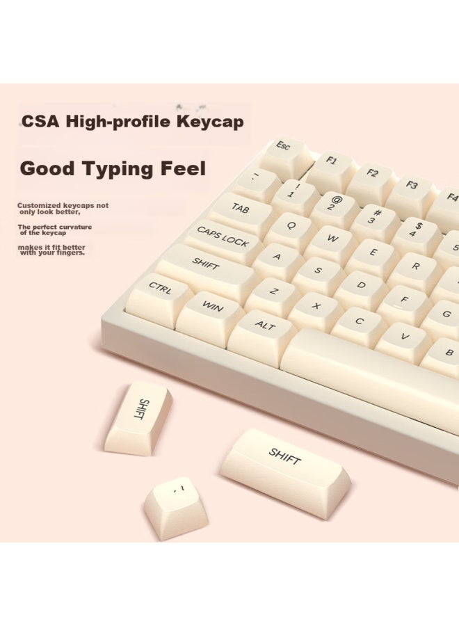 Hp K23-98 Mechanical Keyboard For Gaming And Office, Stylish Diy Customizable Keyboard In Milk Tea Color, Full Hot-swappable Wired Keyboard Compatible With Computers And Laptops - Image 2