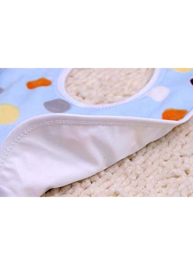 DOMENICO Baby Soft Feeding Bibs/Apron Cute Multi Print|With Tich Button| Waterproof Newborn Baby Bib Set - Pack Of 3  - Image 4