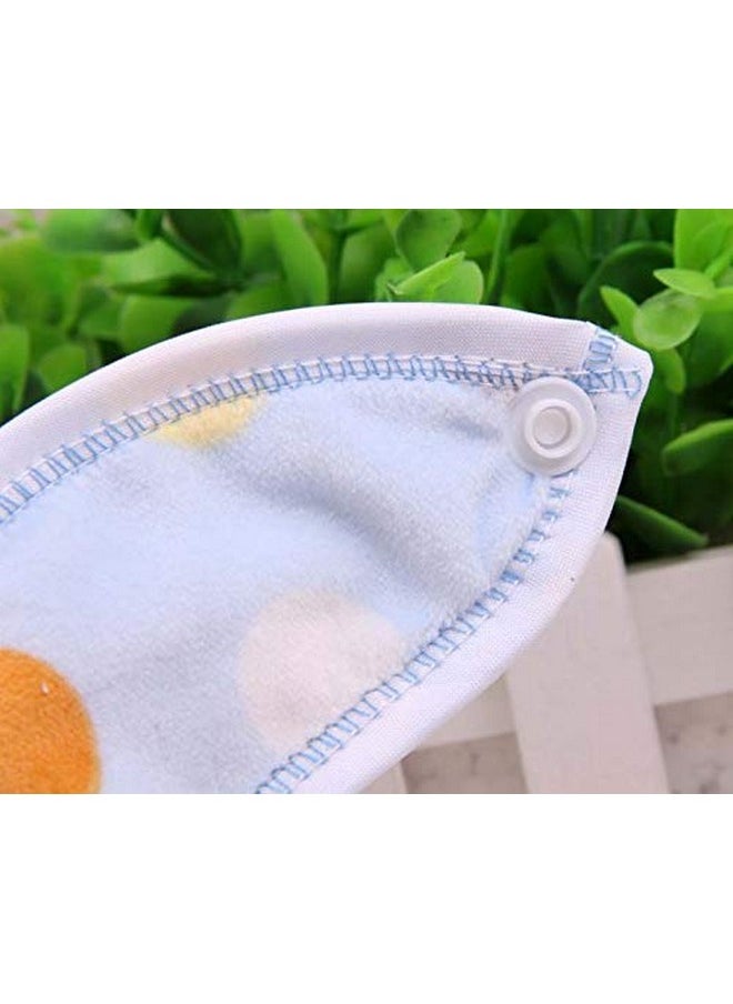 DOMENICO Baby Soft Feeding Bibs/Apron Cute Multi Print|With Tich Button| Waterproof Newborn Baby Bib Set - Pack Of 3  - Image 5