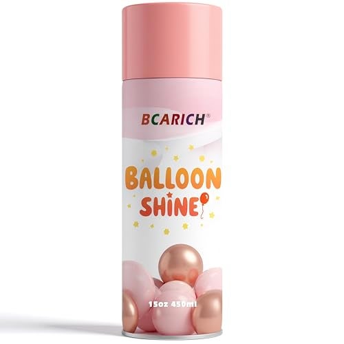 BCARICH Balloon Shine Spray 15oz High Shine Spray for Latex and Foil Balloon to Last Longer Waterproof Antioxidant Instant Shiny Effect for Indoor and Outdoor Decoration - Image 1
