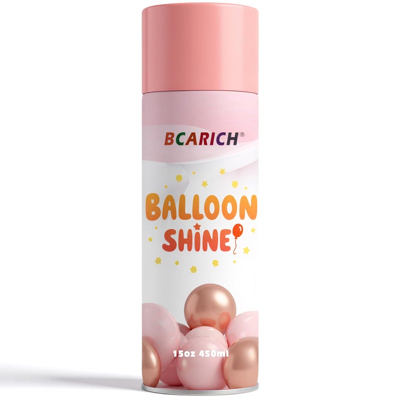 BCARICH Balloon Shine Spray 15oz High Shine Spray for Latex and Foil Balloon to Last Longer Waterproof Antioxidant Instant Shiny Effect for Indoor and Outdoor Decoration - Image 3