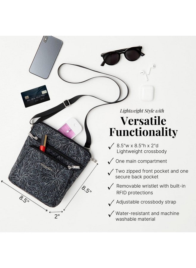 Baggallini womens Pocket With Rfid Crossbody Bags, Black/Sand, One Size US - Image 3