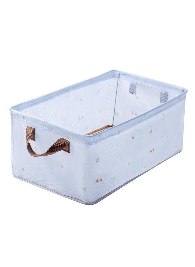 HOUSE OF QUIRK House of Quirk 1pcs Store Wardrobe Organizer For Clothes With Metal Fram Foldable Storage Box, Clothing Storage Boxes For Pants, Shirt, Sweaters, Jeans, Socks (Blue Duck)  - Image 1