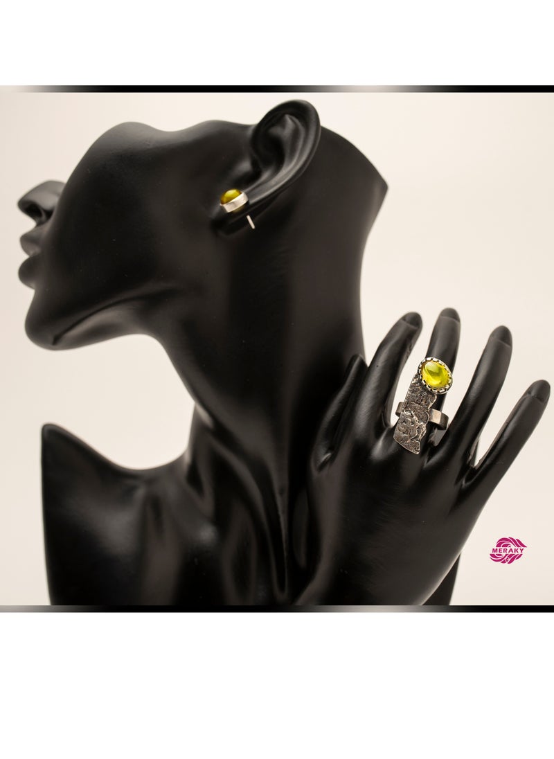 MERAKY moonland ring  950 . silver  - Image 4