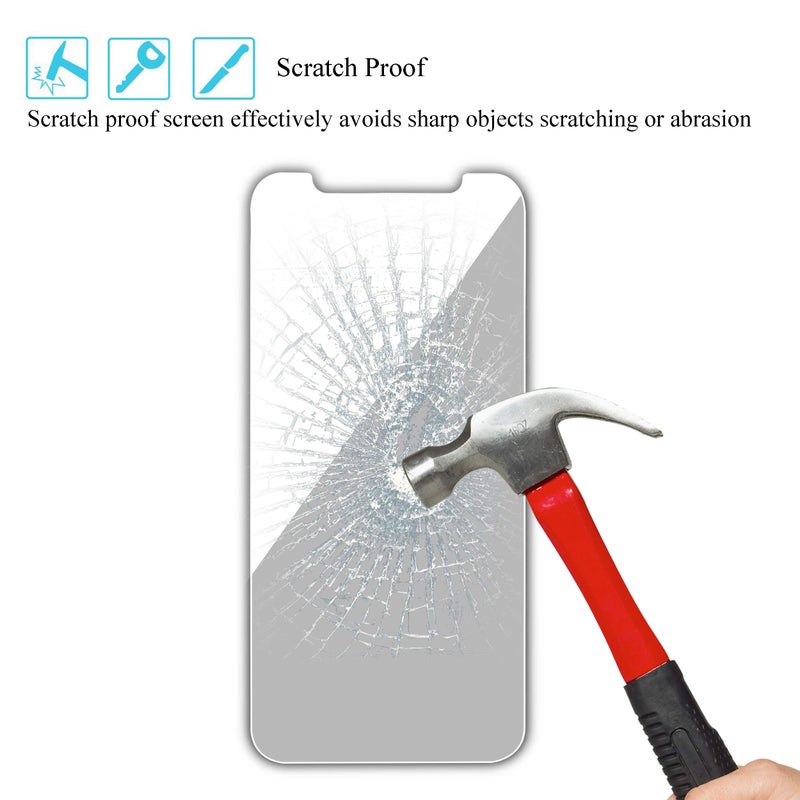Ailun 2Pack Privacy Screen Protector for iPhone 12 [6.1 inch] + 2 Pack Camera Lens Protector, Anti Spy Private Tempered Glass Film,[9H Hardness] - HD - Image 5