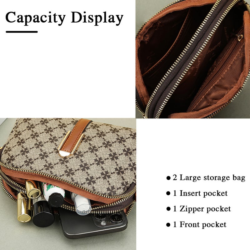 Baellerry new ladies small square bag and cruciferous small double zipper shoulder messenger bag women wholesale - Image 5