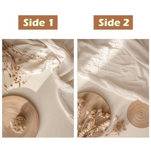 HomeArt Sheet 2 in 1 Product Photography Backdrop 3D Flat Lay Tabletop Double-Sided 20x29 Photo Background PVC Wrinkle Free for Small Products Food, Cosmetics Shoot (Combo 22) - Image 4