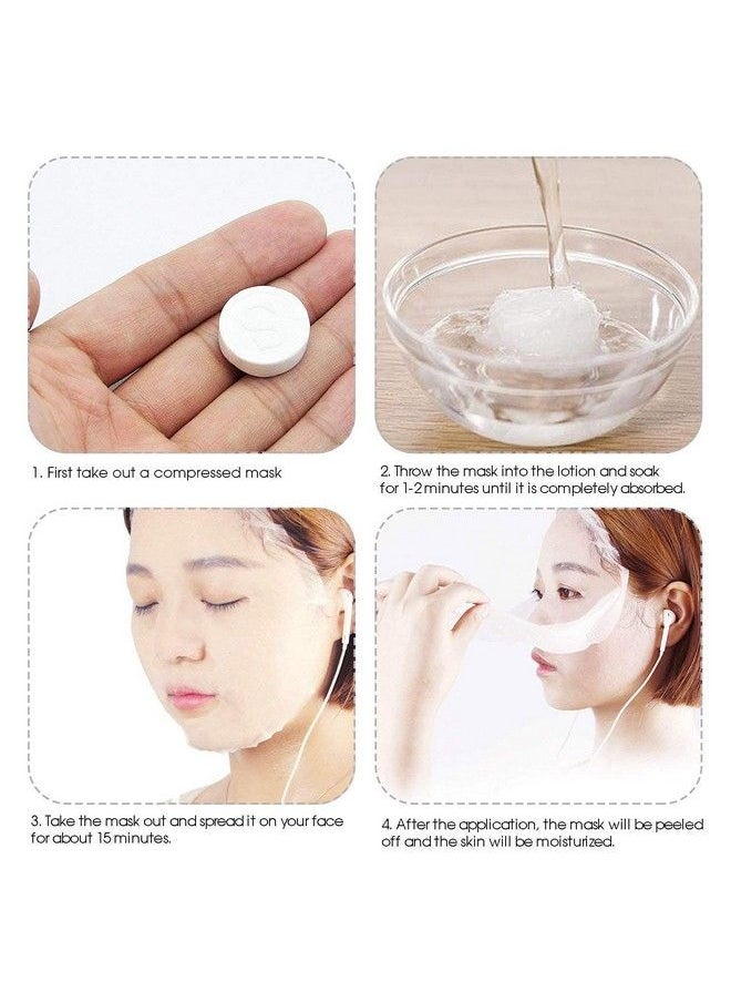 E Shopping Compressed Facial Face Sheet Tablets Diy Facial Paper Spa Skin Care Pack Of 100 Pcs100 Count (Pack Of 1)  - Image 4