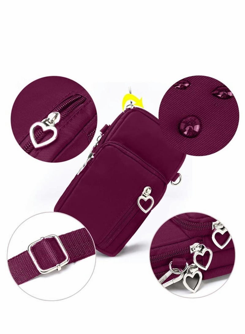 Excefore Sports Armband Outdoor Sweat-proof Running Armbag Cross-body Shoulder Casual Wallet Purse Fitness Cell Phone Bag Key Holder - Image 4