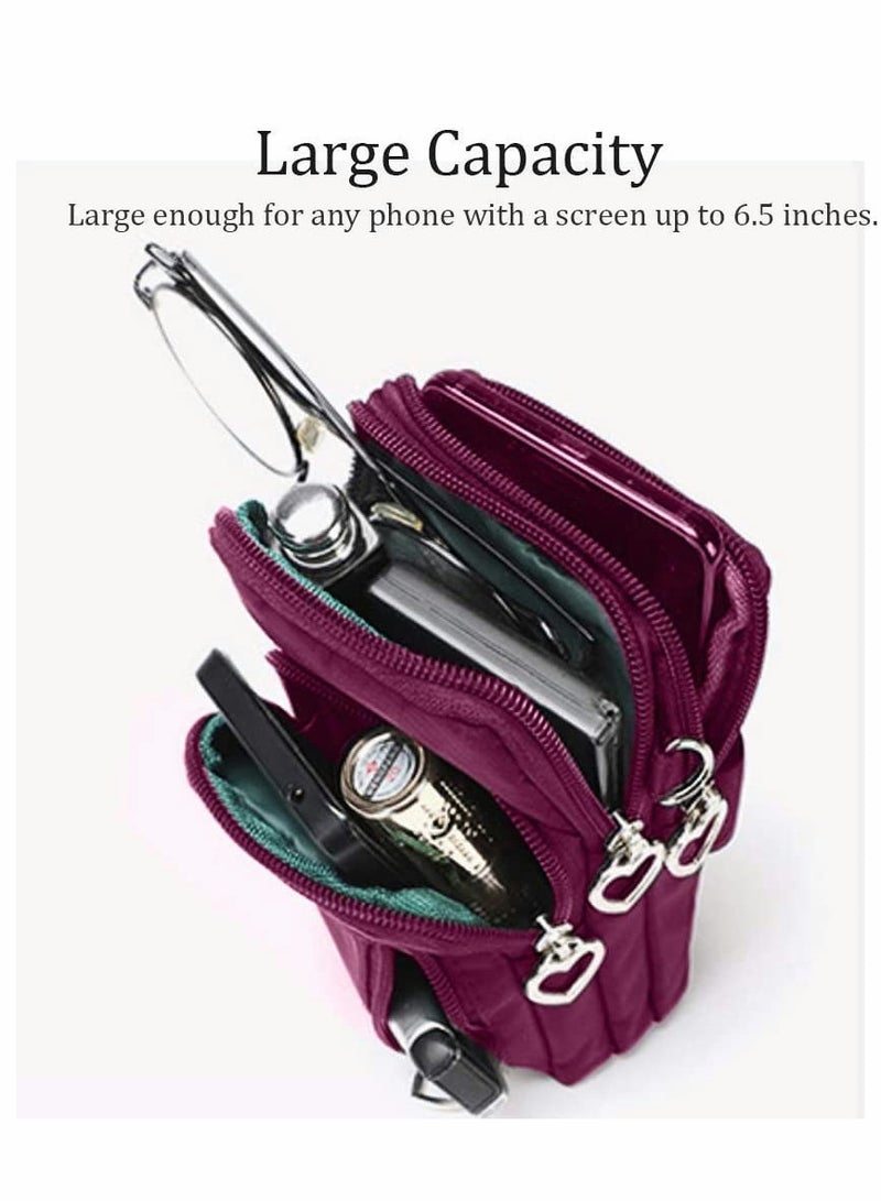 Excefore Sports Armband Outdoor Sweat-proof Running Armbag Cross-body Shoulder Casual Wallet Purse Fitness Cell Phone Bag Key Holder - Image 2