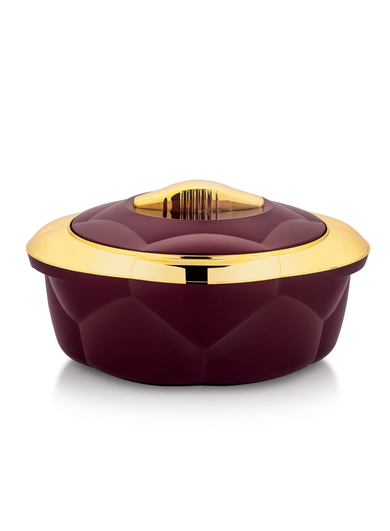 Allure 3pcs Casserole Set  Stainless Steel Inner Casing Maroon Color - 2.2L,4.0L,6.0L - Image 5