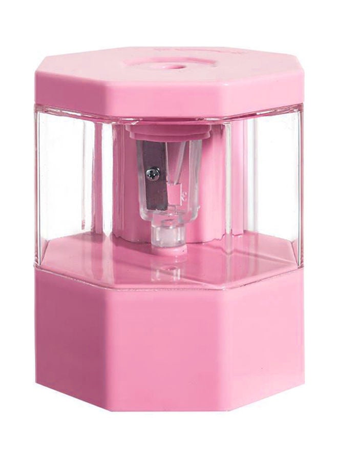 NIBEMINENT Portable Electric Pencil Sharpener Pink - Image 1