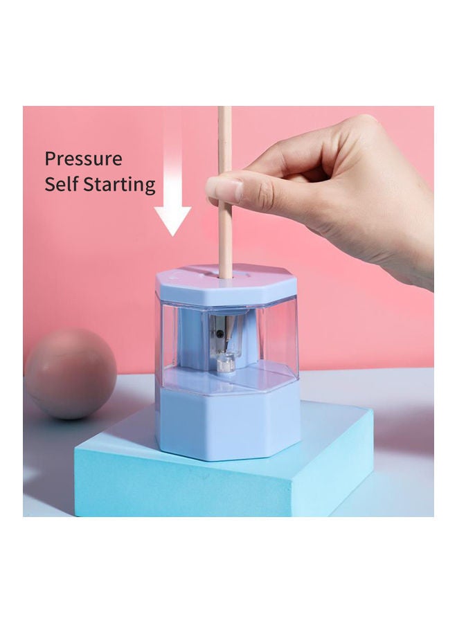 NIBEMINENT Portable Electric Pencil Sharpener Pink - Image 5