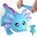 AiSiXin Axolotl Stress Balls for Adults and Kids Blue Squishy Toys Cute Stress Relief Sensory Fidget Toys Sand Filled Stretch Animal Squeeze Toys for Boys and Girls - Image 4