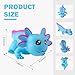 AiSiXin Axolotl Stress Balls for Adults and Kids Blue Squishy Toys Cute Stress Relief Sensory Fidget Toys Sand Filled Stretch Animal Squeeze Toys for Boys and Girls - Image 2