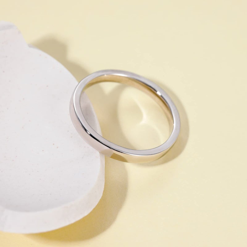EAMTI 2mm 925 Sterling Silver Ring Thin High Polish Plain Dome Comfort Fit Size 4.5 - Image 2