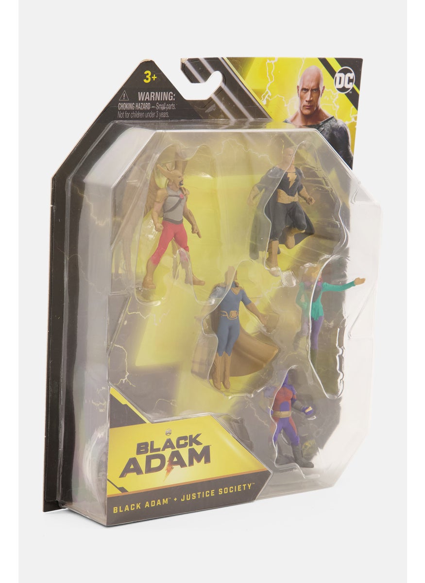 DC Comics Set Of 5 Black Adam With Justice Society Mini Figure, Black Combo  - Image 3