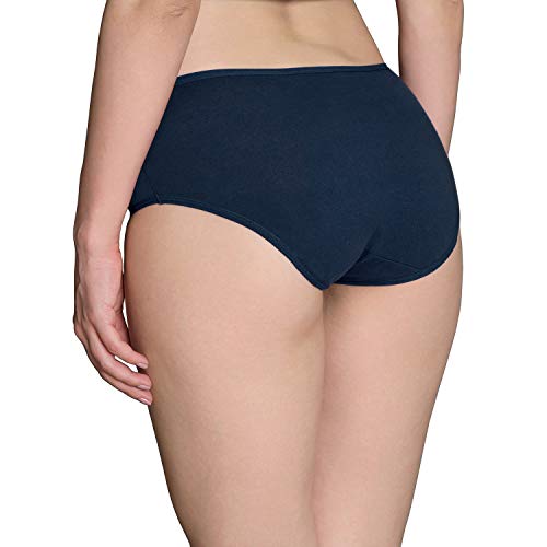 INNERSY Women’s Mid Rise Tagless Plain Color Cotton Hipster Panties 6-Pack (Medium/6(Hip:38-39.5"), Ensign) - Image 3