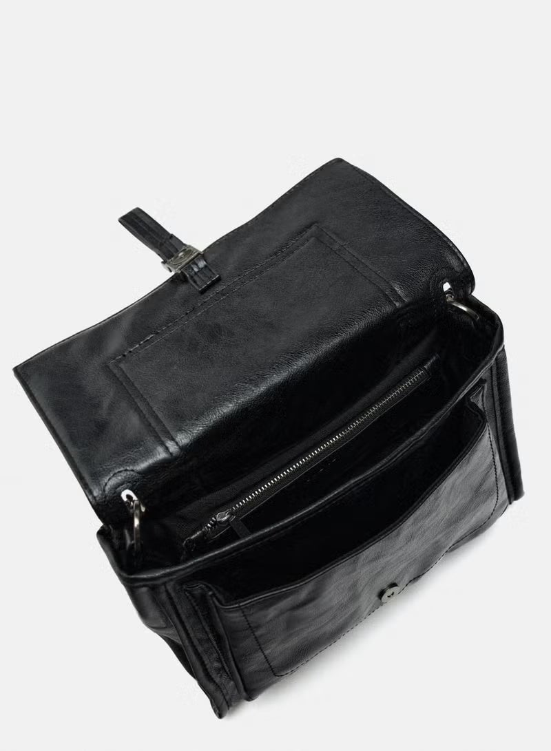 Zara Pleated Hobo Bag Chain Shoulder Bag - Image 5
