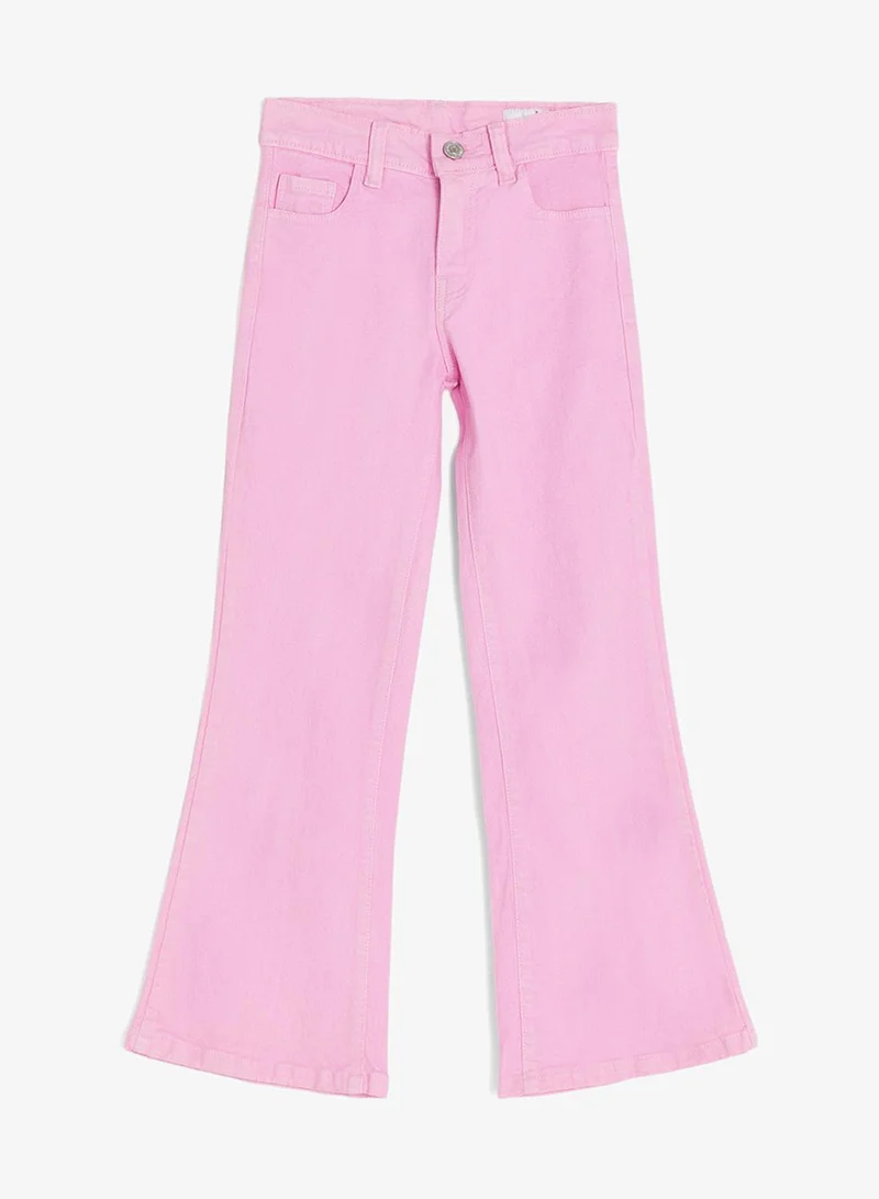 بنياتا جينز واسع الساق