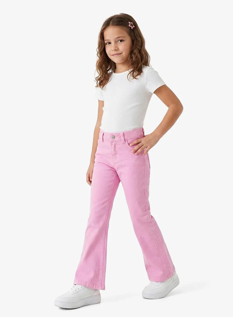 بنياتا جينز واسع الساق