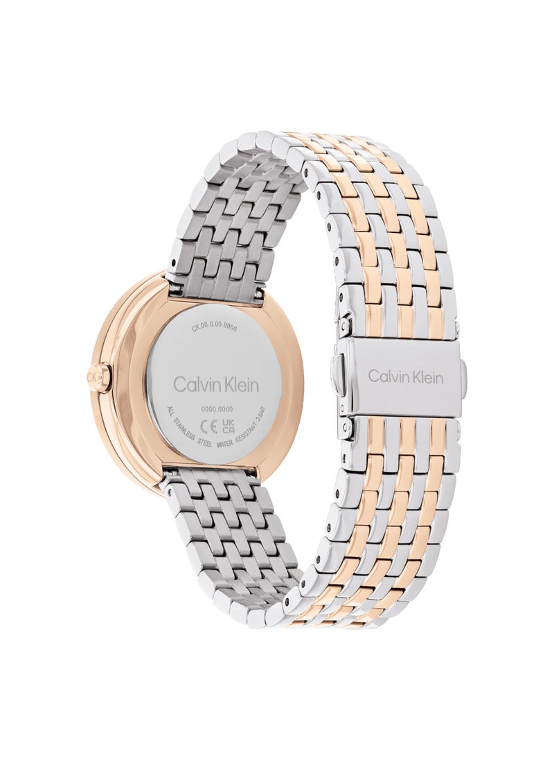 CALVIN KLEIN CALVIN KLEIN ROUND ANALOG WOMEN'S WHITE CASE WATCH - 25100070  - Image 2
