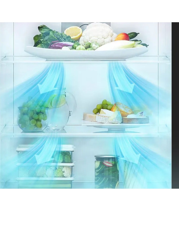 UNIONAIRE Unionaire 2-door black digital refrigerator, Smart Defrost, 310 liters, without handle  - Image 4