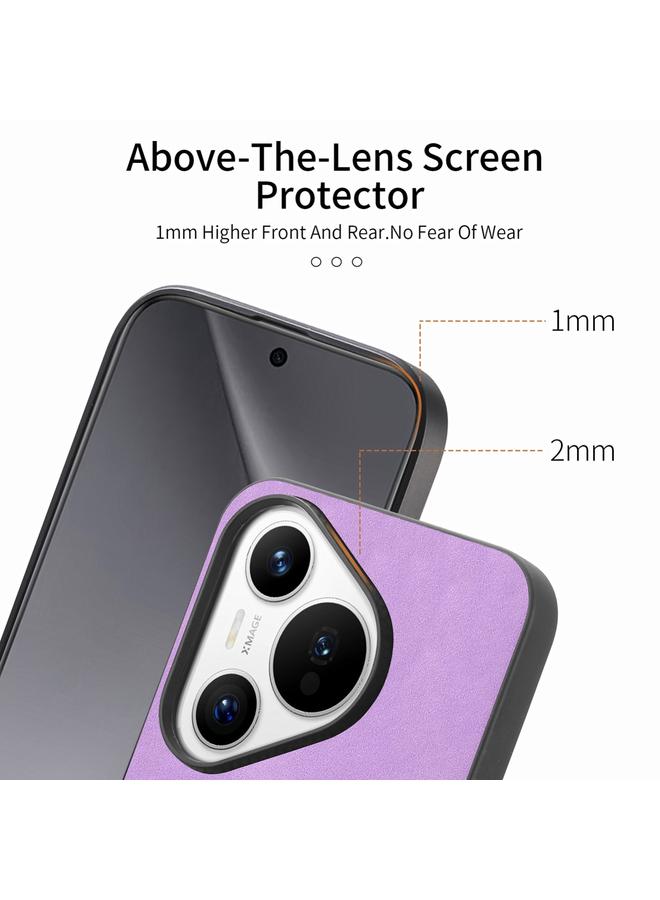 S-TOP Case For Huawei Pura 70 Pro Solid Color Retro Magsafe PU Back Cover Phone Case - Image 3