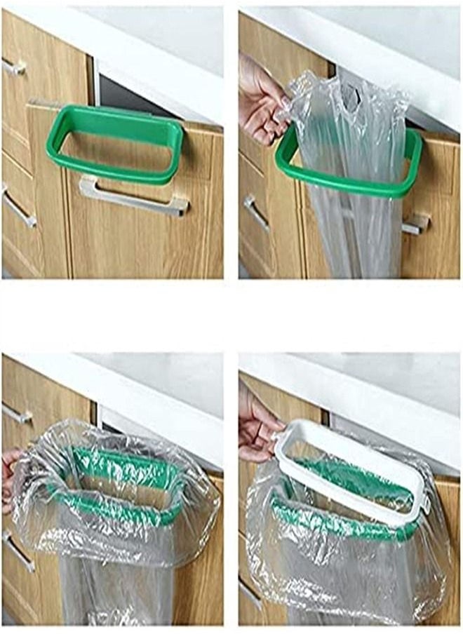 ORiTi Plastic Portable Trash Bag Rack Hanging Garbage Bag Holder for Kitchen Cupboard  - Image 4