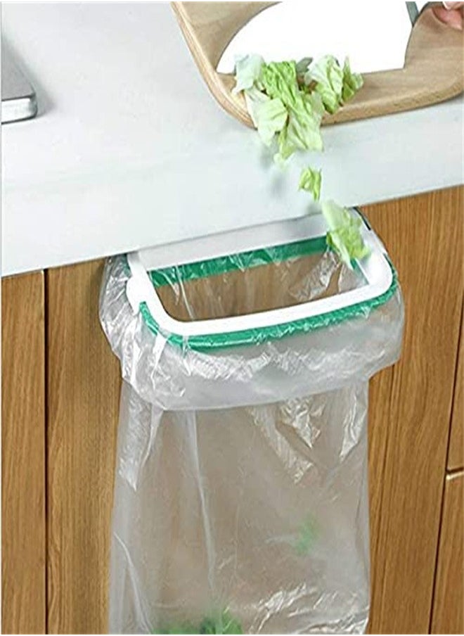 ORiTi Plastic Portable Trash Bag Rack Hanging Garbage Bag Holder for Kitchen Cupboard  - Image 1