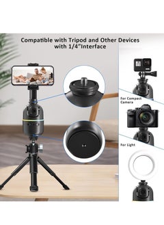 ELTRAZONE 360° Rotation Smart Phone Holder with Auto Face Tracking – Gesture Control, No App Needed for Vlogging, Streaming, TikTok, and Video Shooting, Universal Compatibility  - Image 4